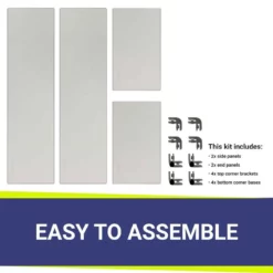 18" Rectangular Glass Wind And Flame Guard | American Fire Glass 9 18" Rectangular Glass Wind And Flame Guard | American Fire Glass -AMS FIREPLACE Sales fg afpp 18 round corner 40255.1615933994