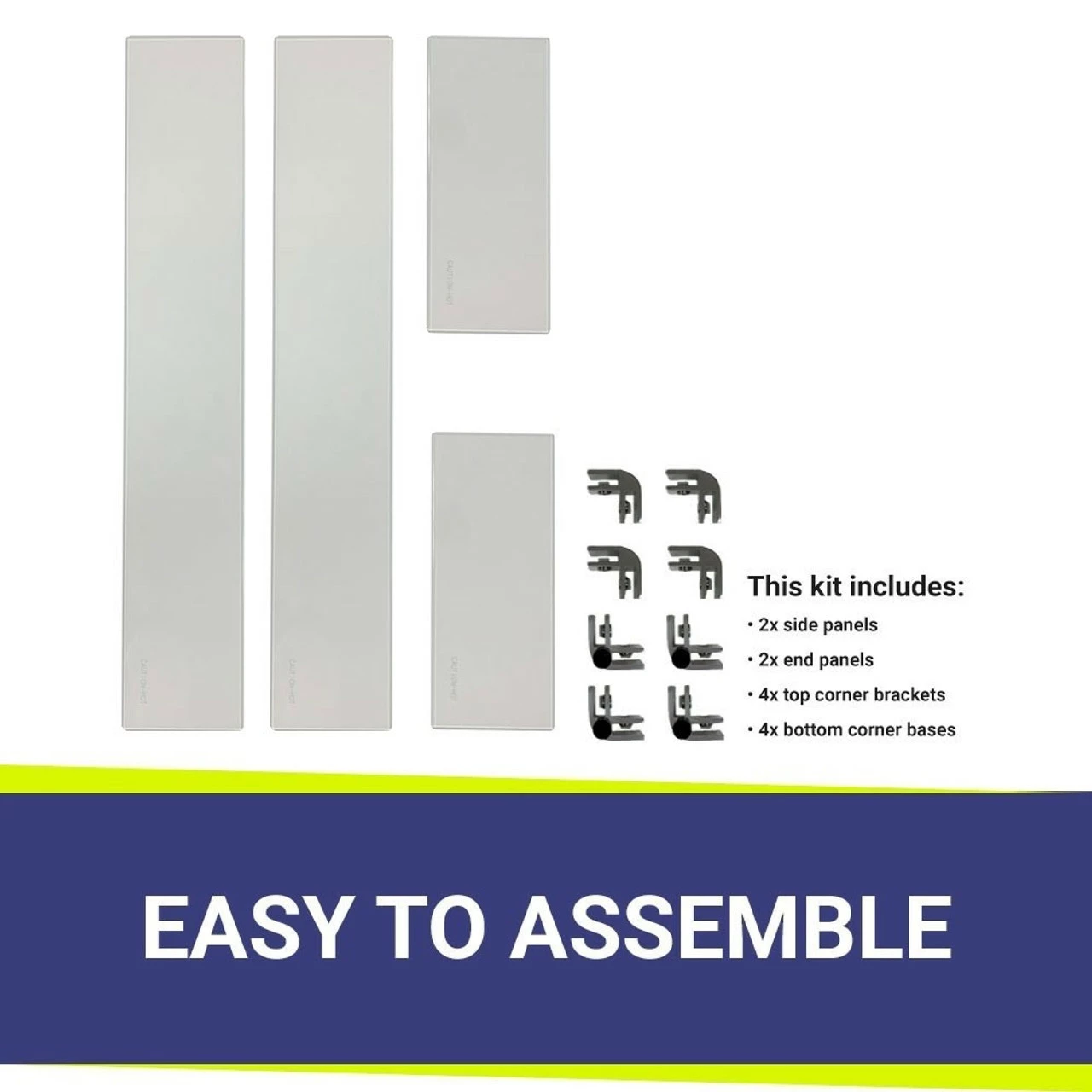 30" Rectangular Glass Wind And Flame Guard | American Fire Glass 6 30" Rectangular Glass Wind And Flame Guard | American Fire Glass - Image 4