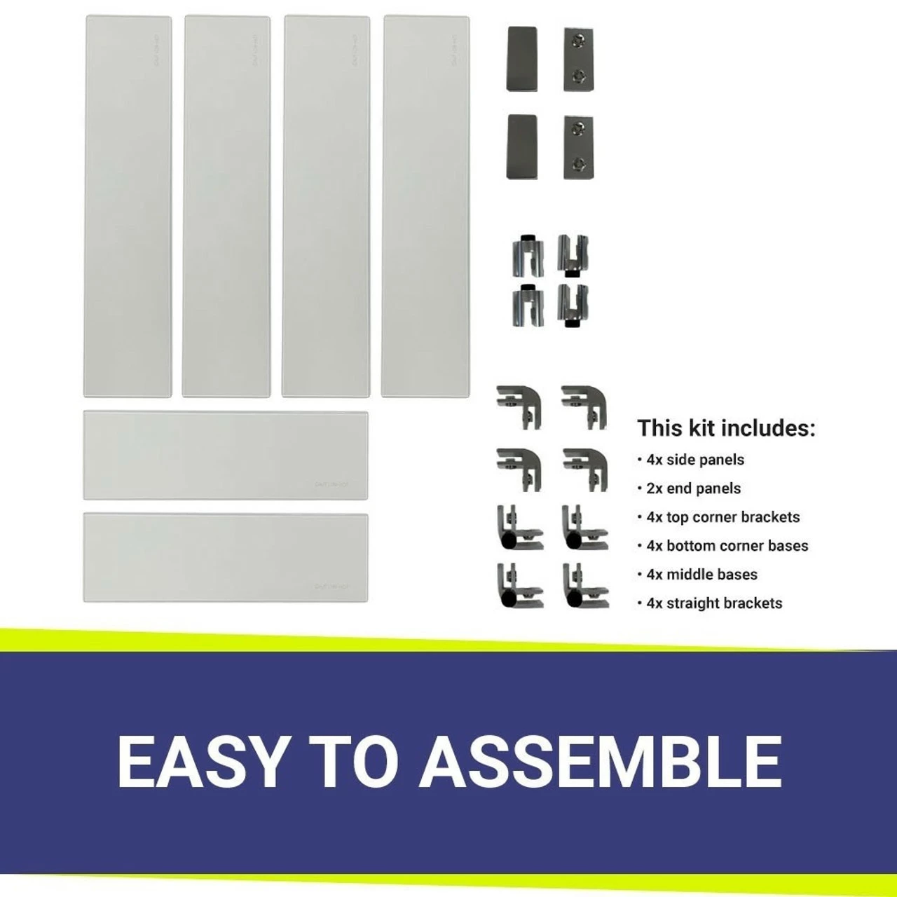48" Rectangular Glass Wind And Flame Guard | American Fire Glass 6 48" Rectangular Glass Wind And Flame Guard | American Fire Glass - Image 4