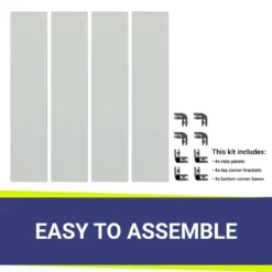24" Square Glass Wind And Flame Guard | American Fire Glass -AMS FIREPLACE Sales fg sqp 24 round corner 14113.1615937838