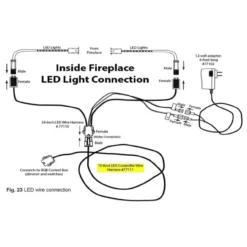 6-Pin LED Extension Controller Wire Harness | Firegear