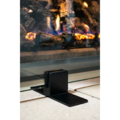 Manhattan Modern Freestanding Glass Fireplace Screen | AMS Fireplace -AMS FIREPLACE Sales glass screen ams fireplace 4 web 60417.1574117834