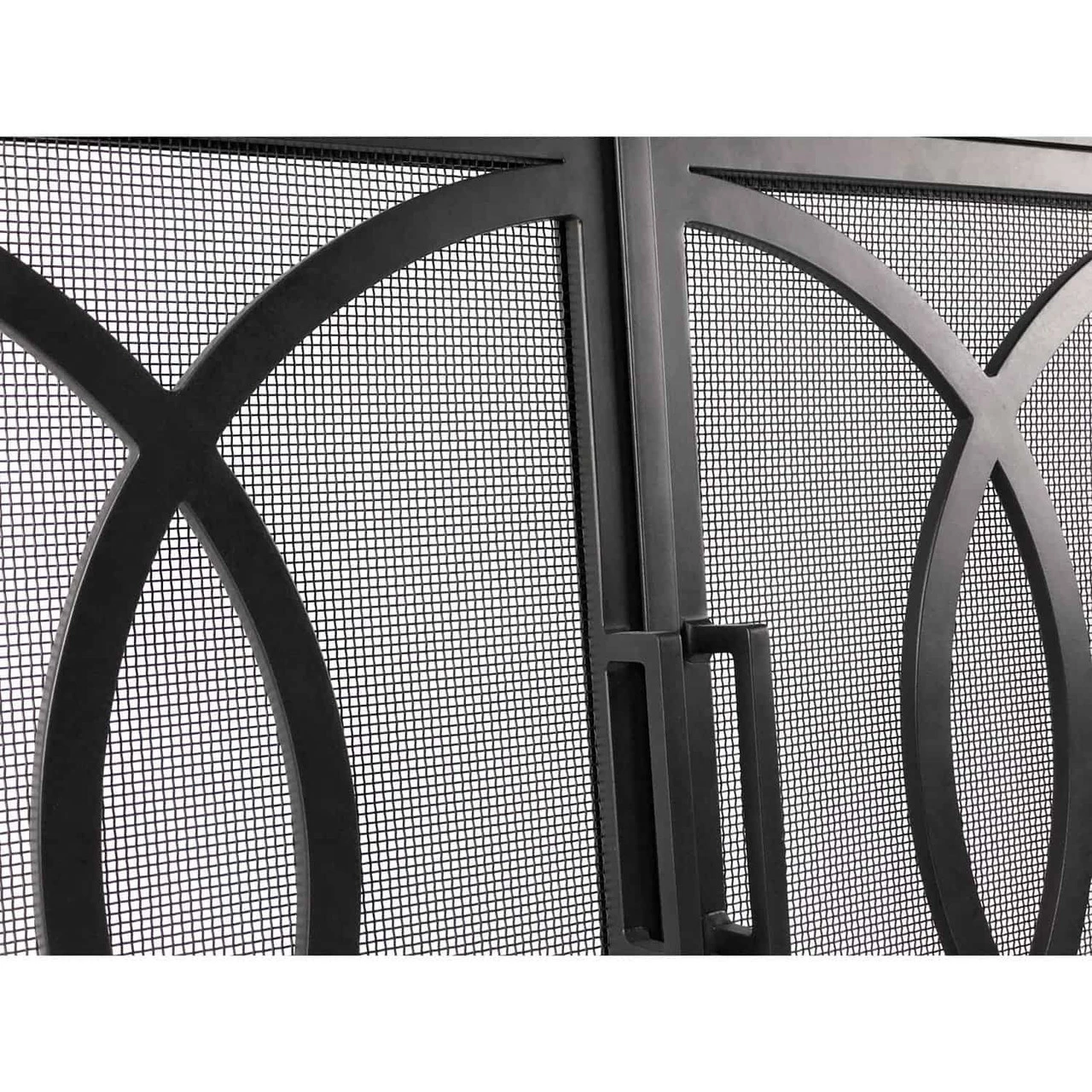 Half Moon Bay Rectangular Fireplace Door - Wrought Iron 4 Half Moon Bay Rectangular Fireplace Door - Wrought Iron - Image 2