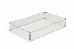 37 In X 19 In Rectangle Tempered Glass Wind Guard - HPC