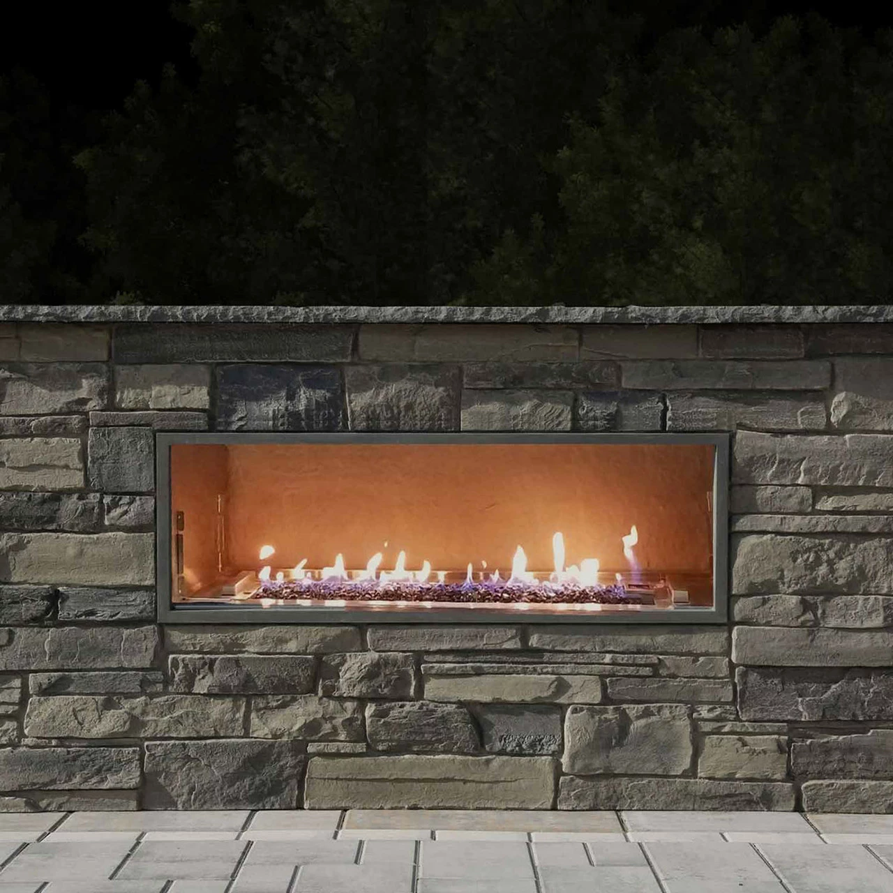 60" Kalea Bay |NON-LED Models -Outdoor Linear Gas Fireplace | Firegear 3 60" Kalea Bay |NON-LED Models -Outdoor Linear Gas Fireplace | Firegear