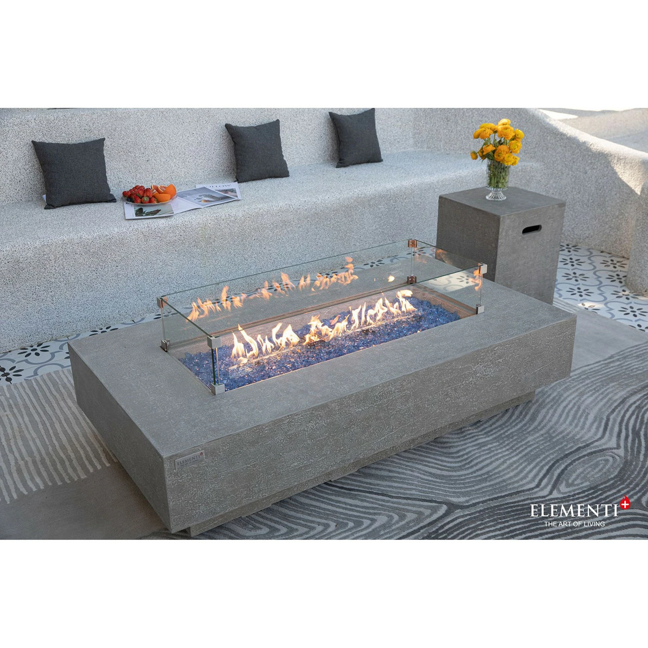 Elementi Plus Riviera Sandstone Fire Table 3 Elementi Plus Riviera Sandstone Fire Table