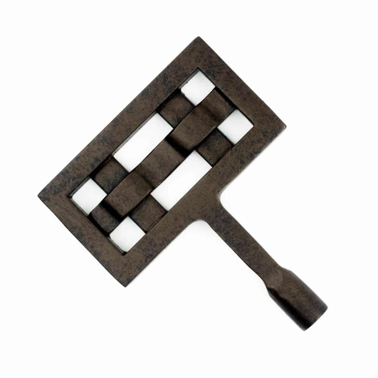 Square Knit Fireplace Key - Dark Bronze 4 Square Knit Fireplace Key - Dark Bronze - Image 2