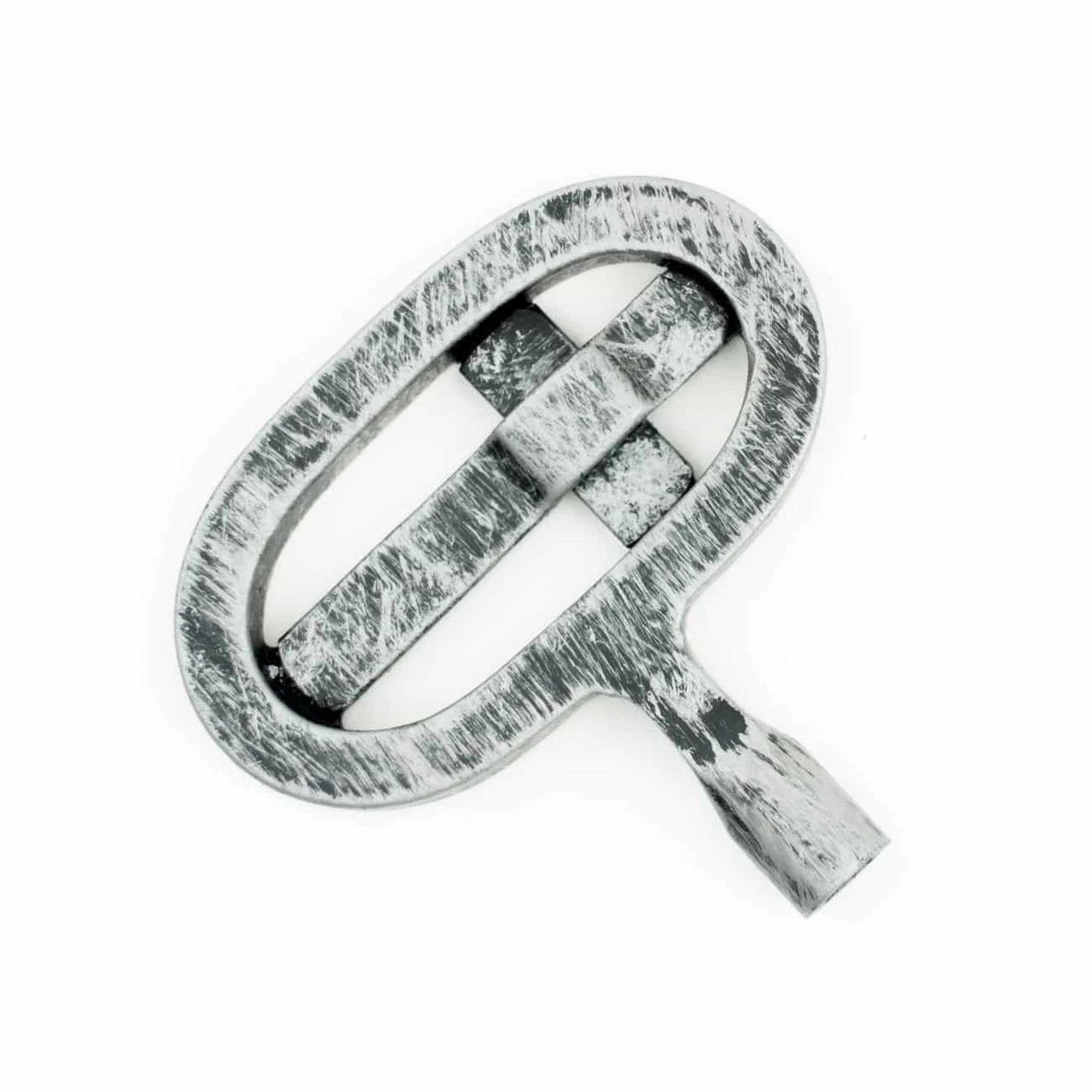 Oval Knit Fireplace Key - Brushed Pewter 4 Oval Knit Fireplace Key - Brushed Pewter - Image 2