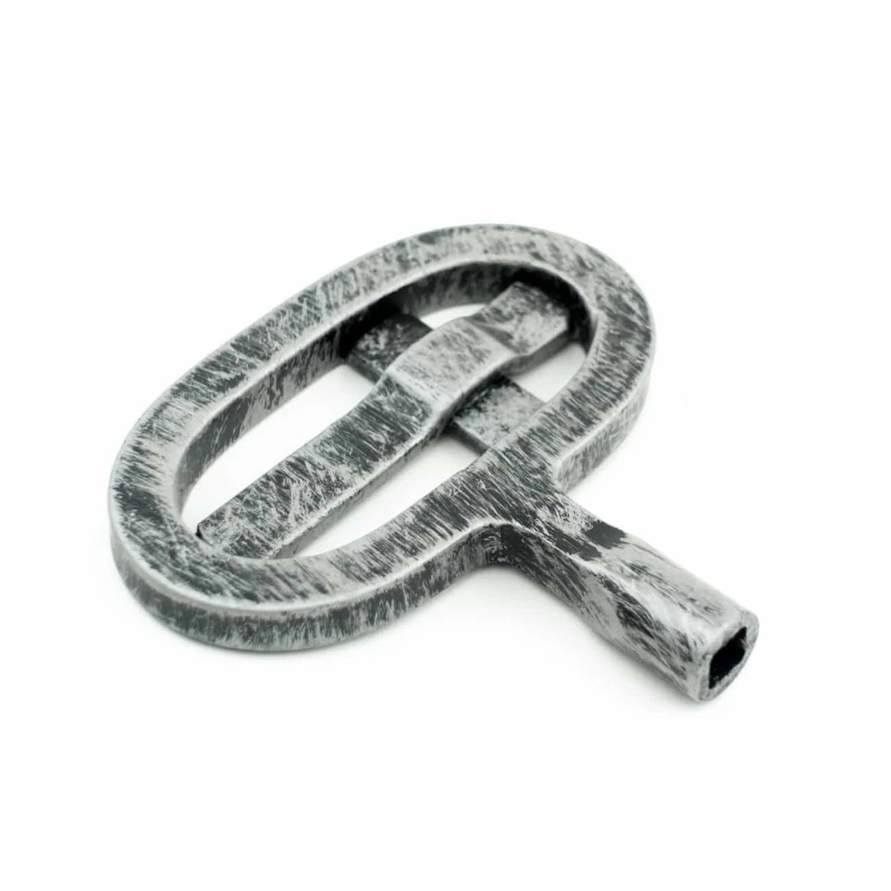 Oval Knit Fireplace Key - Brushed Pewter 3 Oval Knit Fireplace Key - Brushed Pewter