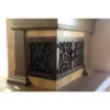 La Jolla Rectangular L-Shape Fireplace Door - Wrought Iron 1 La Jolla Rectangular L-Shape Fireplace Door - Wrought Iron -AMS FIREPLACE Sales la jolla 44 l shape web2 46626.1582221650