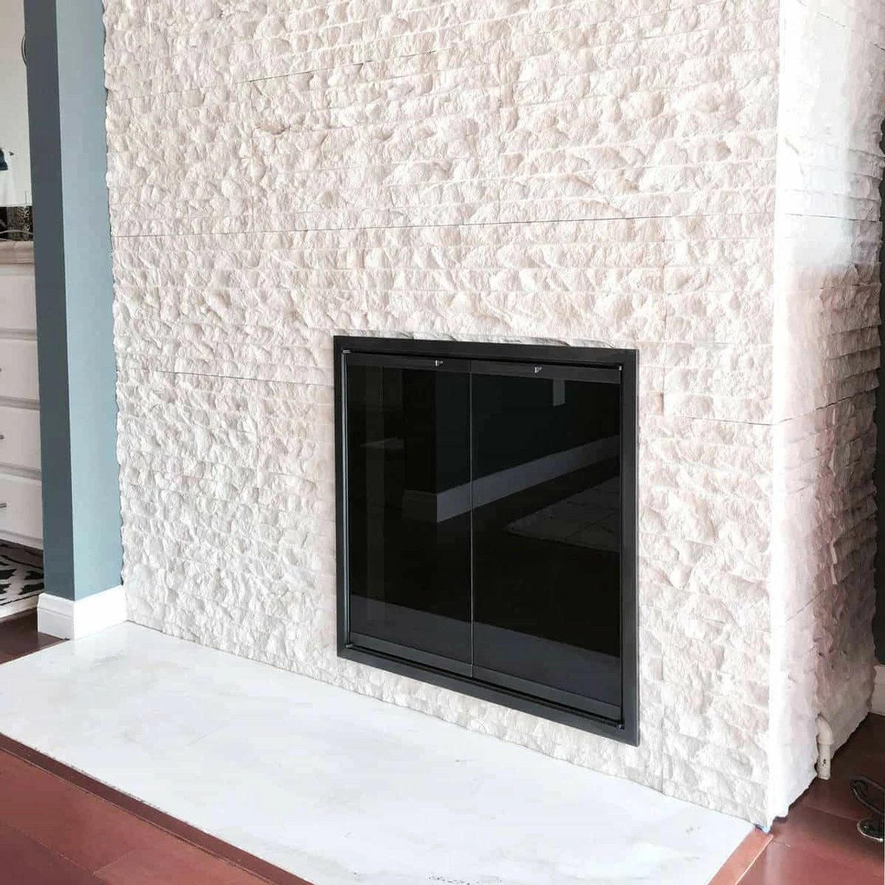 Malibu Rectangular Fireplace Door - Aluminum 5 Malibu Rectangular Fireplace Door - Aluminum - Image 3