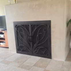 Napa Rectangular Fireplace Door - Wrought Iron 7 Napa Rectangular Fireplace Door - Wrought Iron -AMS FIREPLACE Sales napa 17 fireplace door web3 36831.1574812595