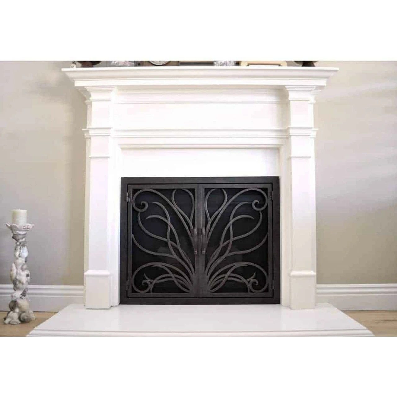 Napa Rectangular Fireplace Door - Wrought Iron 3 Napa Rectangular Fireplace Door - Wrought Iron