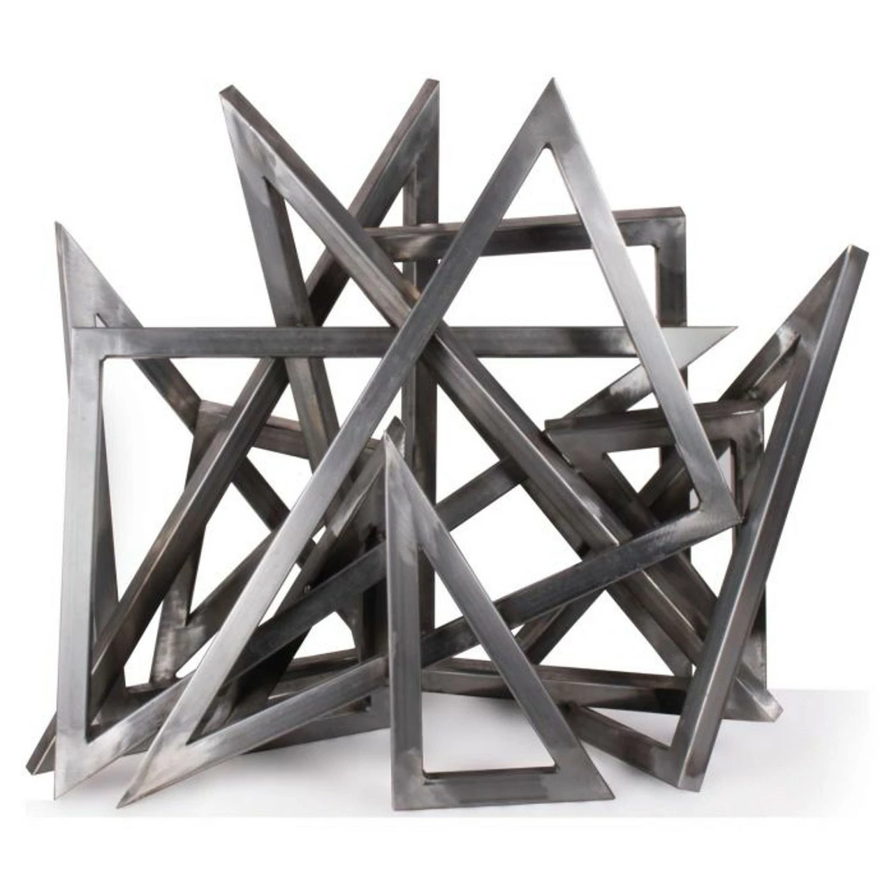 Stainless Steel Triangle Sculpture | The Outdoor Plus 3 Stainless Steel Triangle Sculpture | The Outdoor Plus