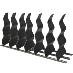 Black SteelFireplace Waves | The Outdoor Plus