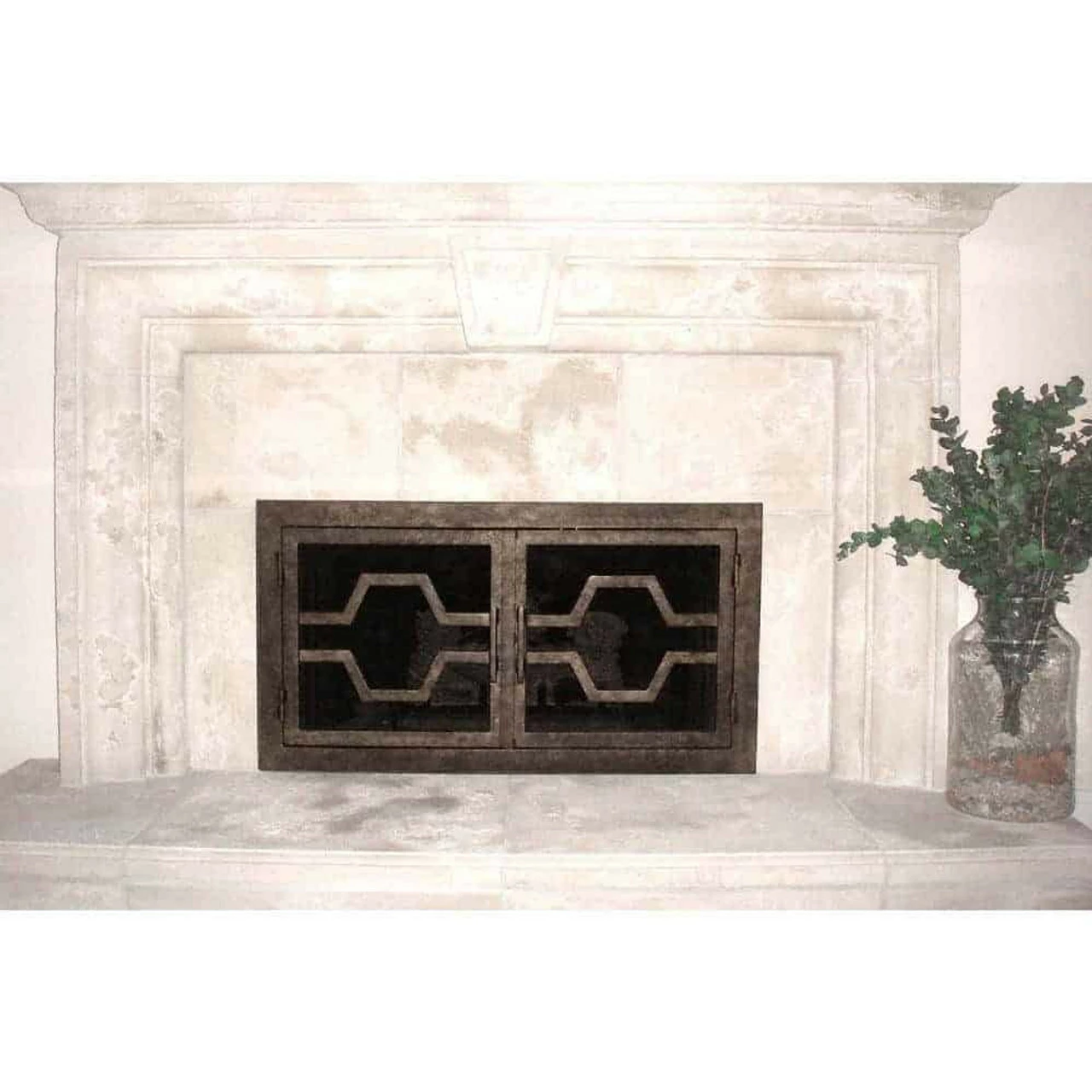 Ovation Rectangular Fireplace Door - Wrought Iron 4 Ovation Rectangular Fireplace Door - Wrought Iron - Image 2