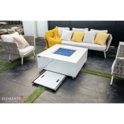 Elementi Plus Bianco Marble Porcelain Fire Table -AMS FIREPLACE Sales qRot2GNj 24603.1658503524