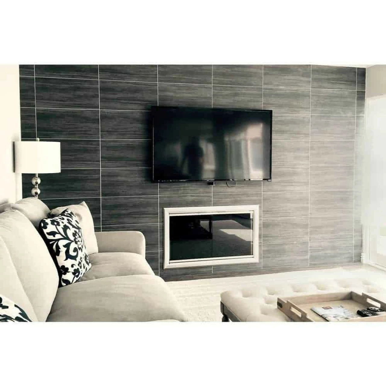 Reflections Rectangular Fireplace Door - Aluminum 4 Reflections Rectangular Fireplace Door - Aluminum - Image 2