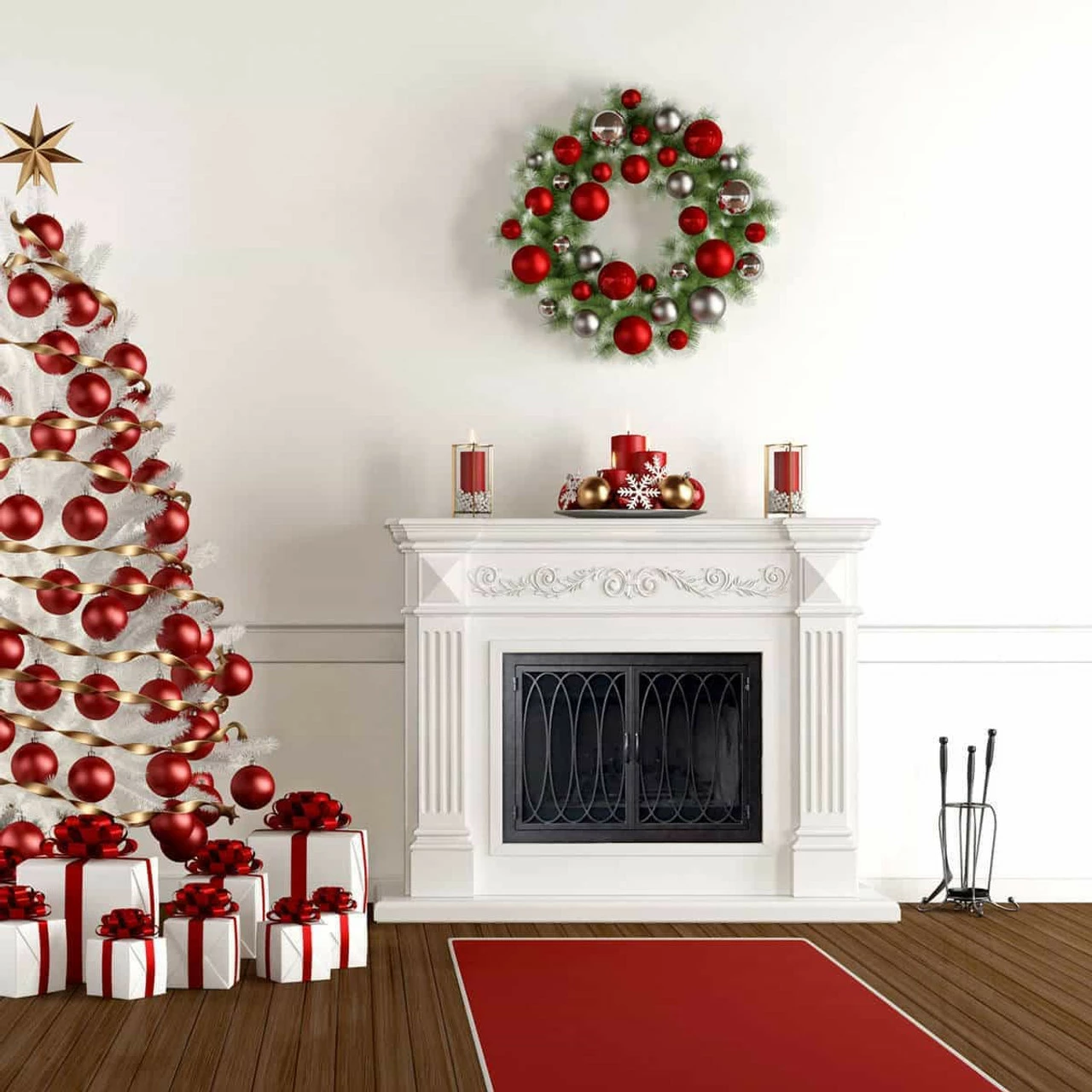 Ripple Rectangular Fireplace Door - Wrought Iron 6 Ripple Rectangular Fireplace Door - Wrought Iron - Image 4