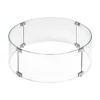 29" Round Tempered Glass Flame Guard American Fire Glass -AMS FIREPLACE Sales round flame guard 66399 82218.1609201056