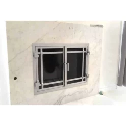 Santa Monica Rectangular Fireplace Door - Wrought Iron 11 Santa Monica Rectangular Fireplace Door - Wrought Iron -AMS FIREPLACE Sales santa monica 19 rectangular fireplace door web2 84107.1574881362