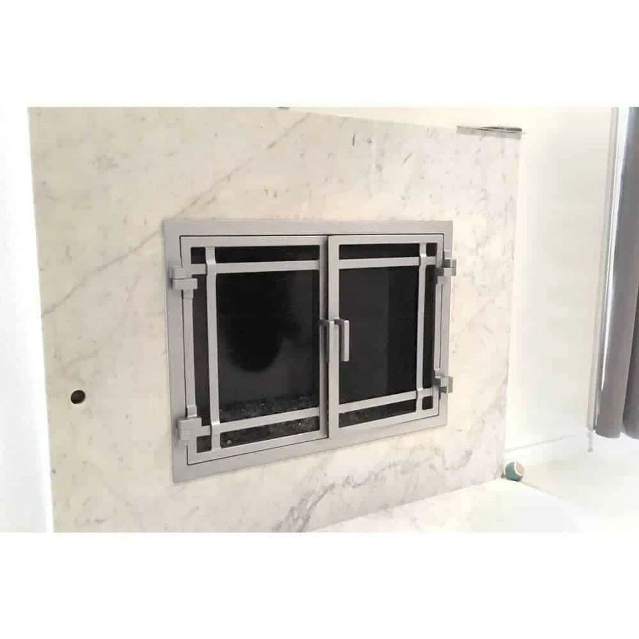 Santa Monica Rectangular Fireplace Door - Wrought Iron 6 Santa Monica Rectangular Fireplace Door - Wrought Iron - Image 4