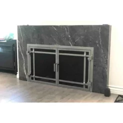 Santa Monica Rectangular Fireplace Door - Wrought Iron 10 Santa Monica Rectangular Fireplace Door - Wrought Iron -AMS FIREPLACE Sales santa monica 19 rectangular fireplace doors web3 12761.1574881362