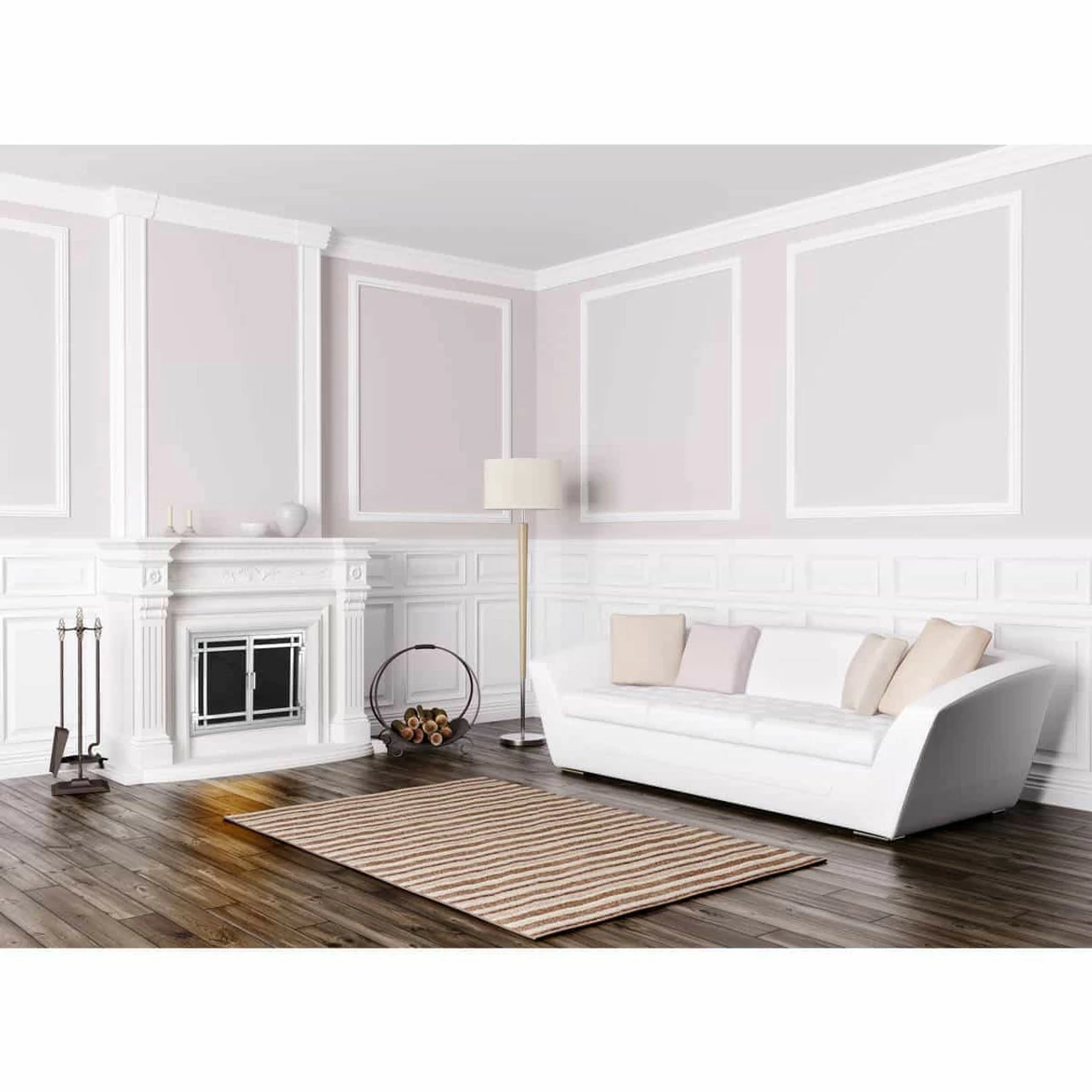 Santa Monica Rectangular Fireplace Door - Wrought Iron 4 Santa Monica Rectangular Fireplace Door - Wrought Iron - Image 2