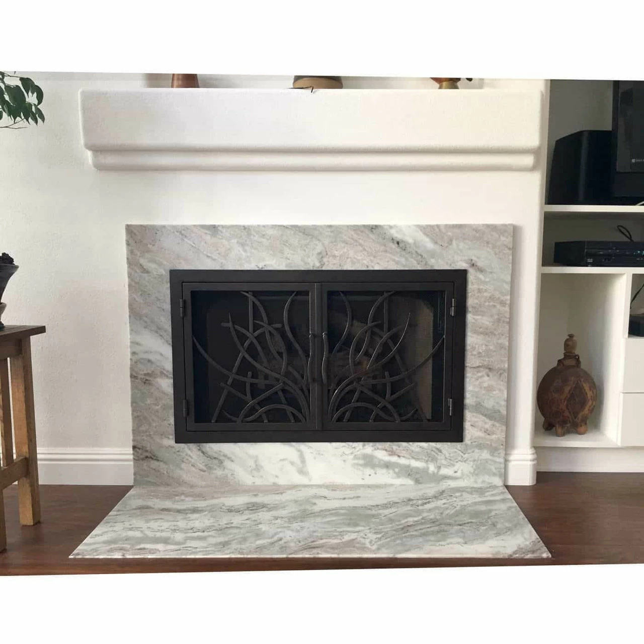 Saratoga Rectangular Fireplace Door - Wrought Iron 11 Saratoga Rectangular Fireplace Door - Wrought Iron - Image 9
