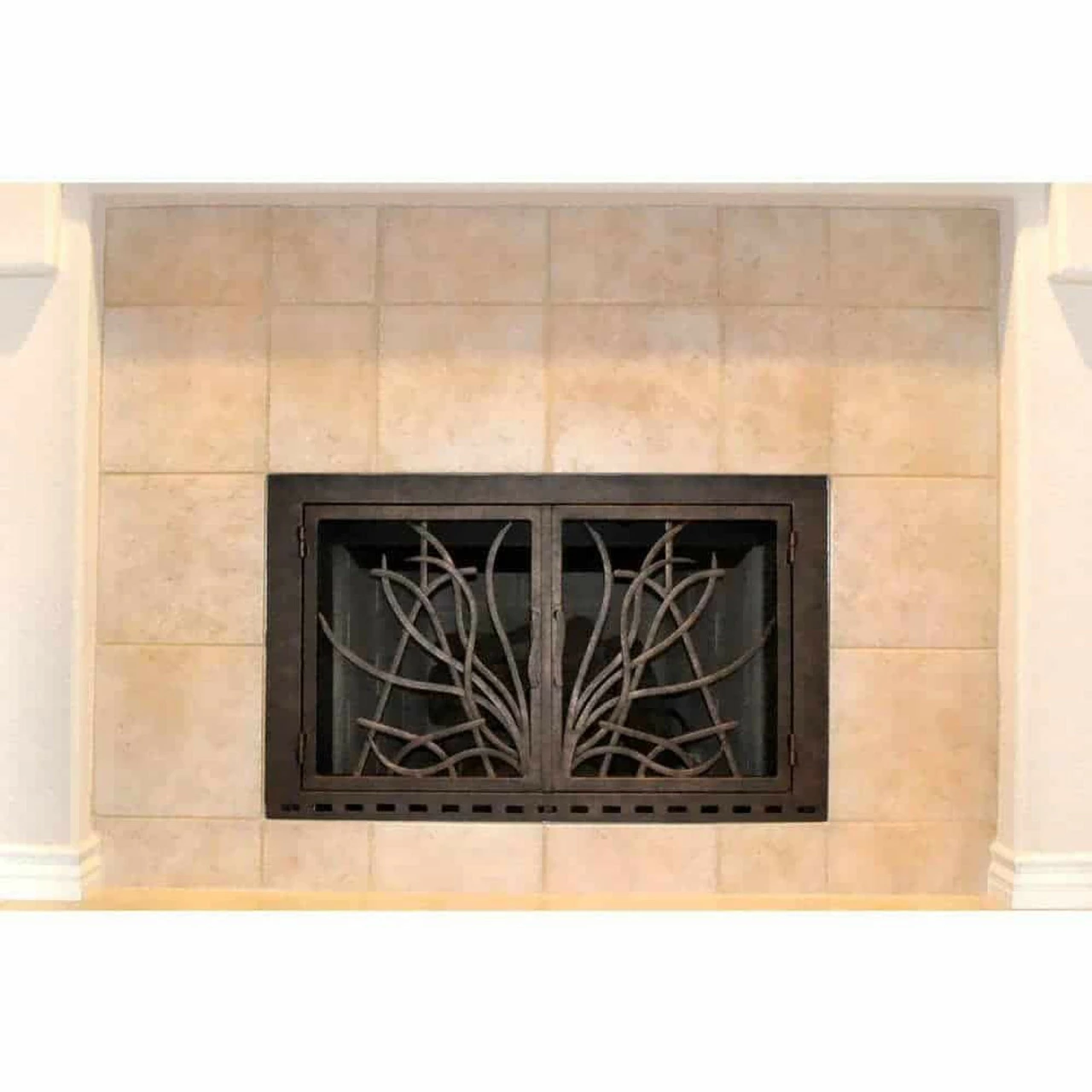 Saratoga Rectangular Fireplace Door - Wrought Iron 7 Saratoga Rectangular Fireplace Door - Wrought Iron - Image 5
