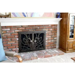 Saratoga Rectangular Fireplace Door - Wrought Iron 14 Saratoga Rectangular Fireplace Door - Wrought Iron -AMS FIREPLACE Sales saratoga 16 rectangular fireplace door web5 28323.1574812996