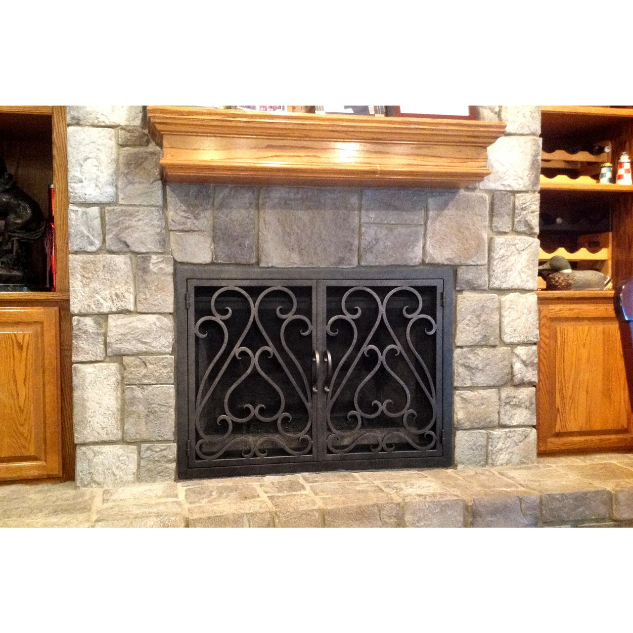 Sequoia Rectangular Fireplace Door - Wrought Iron 8 Sequoia Rectangular Fireplace Door - Wrought Iron - Image 6
