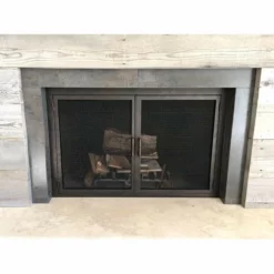 Sky Rectangular Fireplace Door - Wrought Iron 12 Sky Rectangular Fireplace Door - Wrought Iron -AMS FIREPLACE Sales sky 24 fireplace door ams 00446.1579650626