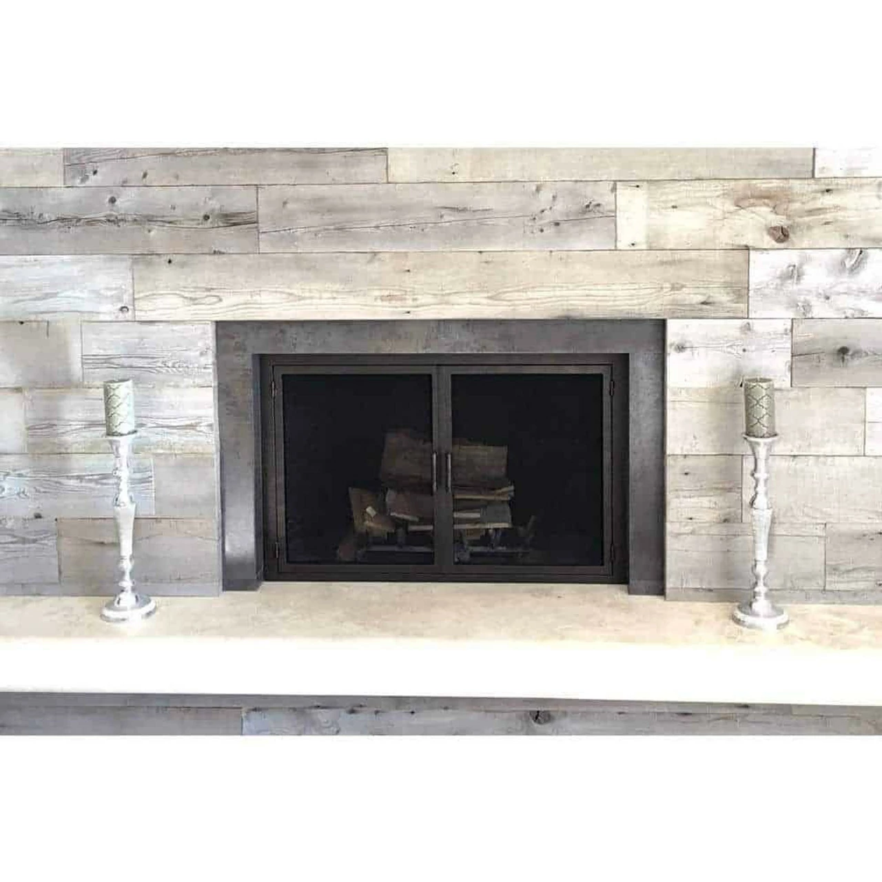 Sky Rectangular Fireplace Door - Wrought Iron 4 Sky Rectangular Fireplace Door - Wrought Iron - Image 2