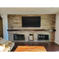 Sky Rectangular Fireplace Door - Wrought Iron