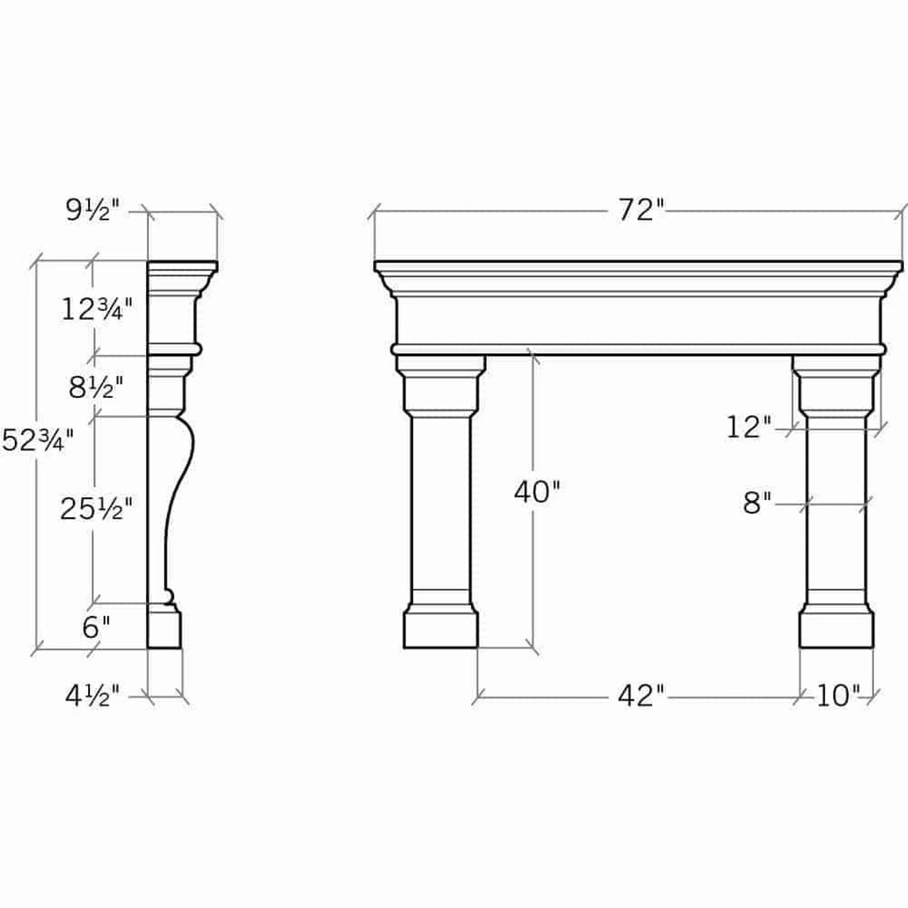 The Sofia - Concrete Fireplace Surround 5 The Sofia - Concrete Fireplace Surround - Image 3