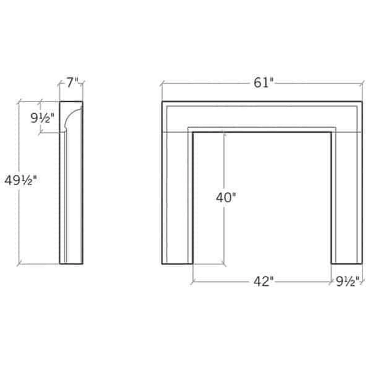 The Soho Boutique - Concrete Fireplace Surround 4 The Soho Boutique - Concrete Fireplace Surround - Image 2