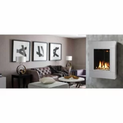 ONE6 - Solas Wall Mounted Direct Vent Linear Fireplace -AMS FIREPLACE Sales solas one6 fireplace steel grey web 80999.1635269243