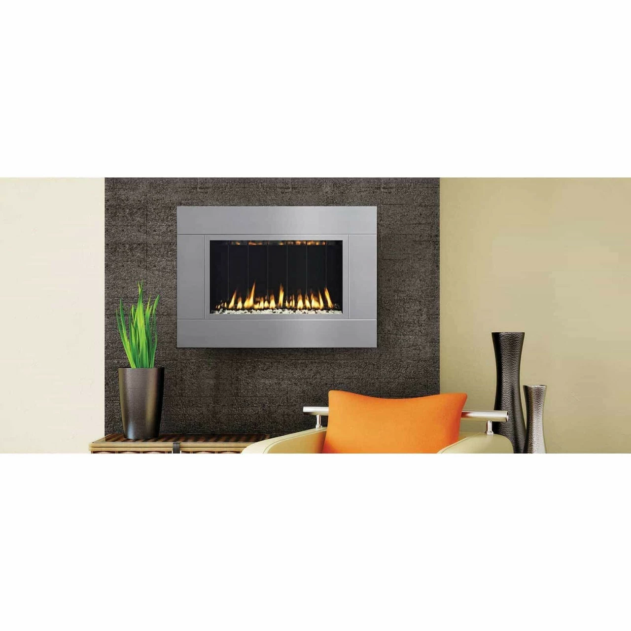 TWENTY6 - Solas Wall Mounted Direct Vent Linear Fireplace 5 TWENTY6 - Solas Wall Mounted Direct Vent Linear Fireplace - Image 3