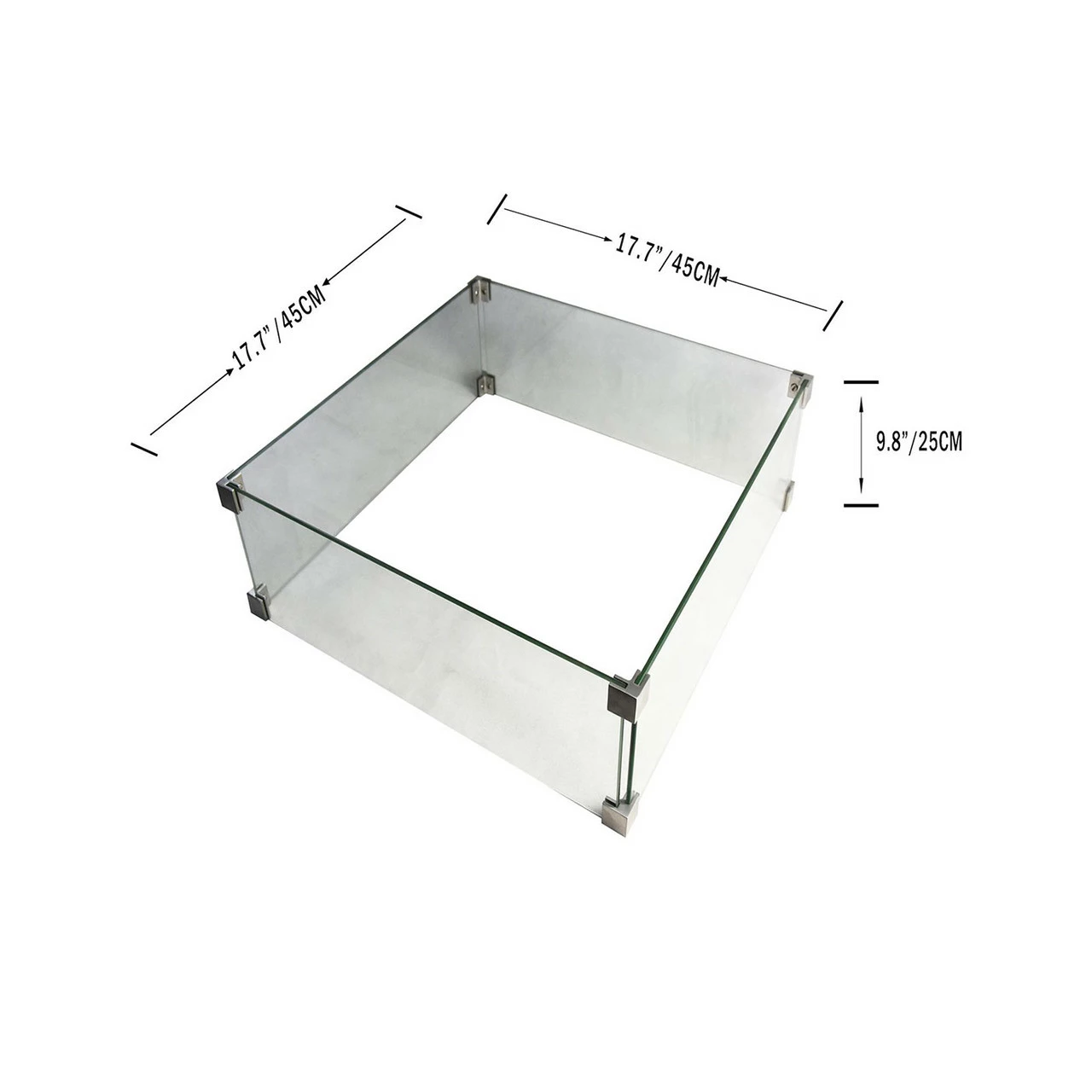 Elementi Square Wind Screen ONC05-003A 4 Elementi Square Wind Screen ONC05-003A - Image 2