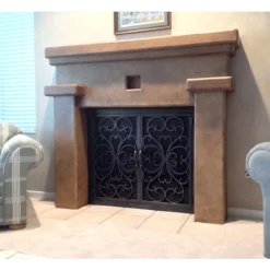 Valencia Rectangular Fireplace Door - Wrought Iron 7 Valencia Rectangular Fireplace Door - Wrought Iron -AMS FIREPLACE Sales valencia 2 02 web 53933.1581618201