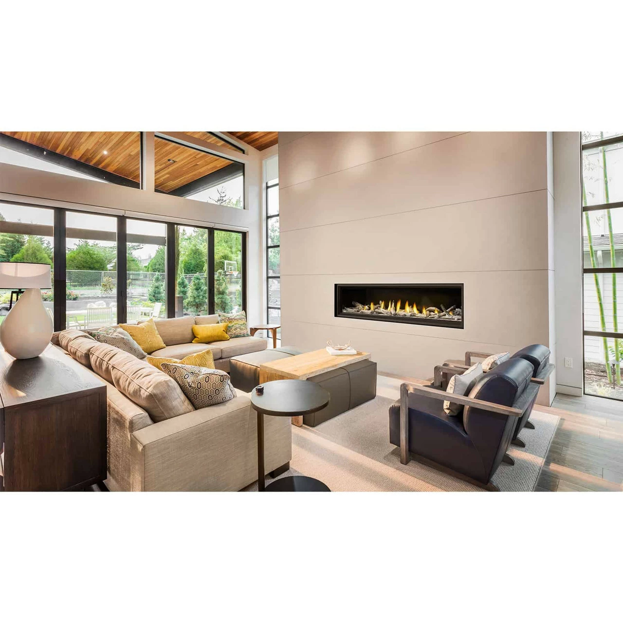 Vector 74" Single-Sided Linear Fireplace - Napoleon 3 Vector 74" Single-Sided Linear Fireplace - Napoleon