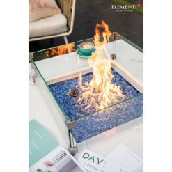 Elementi Plus Bianco Marble Porcelain Fire Table -AMS FIREPLACE Sales xcCZnEuK 98376.1658503524